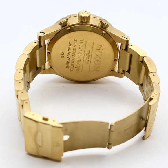 NIXON- Gorgeous 51-30 Goldielocks! SO FRESH NWOT- Full Set - Extra Links & Sexy! - Picture 10 of 15